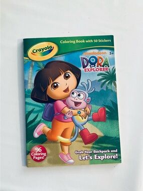 Crayola Dora the Explorer Coloring Book - Green, Blue, Pink, Orange